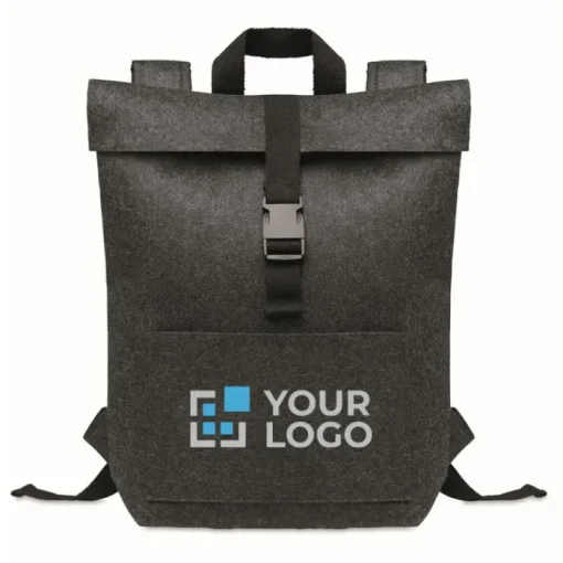Gift Campaign Zaino in RPET chiusura con fibbia tasca pc max 15 kg EasyCarry RPET> Gadget Per La Scuola|Zaini Porta Pc