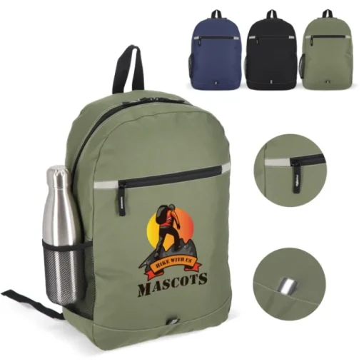 Gift Campaign Zaino in RPET con tasca frontale e dettaglio riflettente> Zaini Da Viaggio