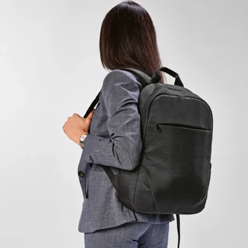 Gift Campaign Zaino in rPET 300D con tasca frontale con zip e tasca laterale 15.6"> Zaini Porta Pc