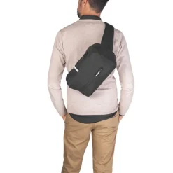 Gift Campaign Zaino monospalla RPET imbottito con tasca frontale e fasce riflettenti></noscript> Borse Da Viaggio