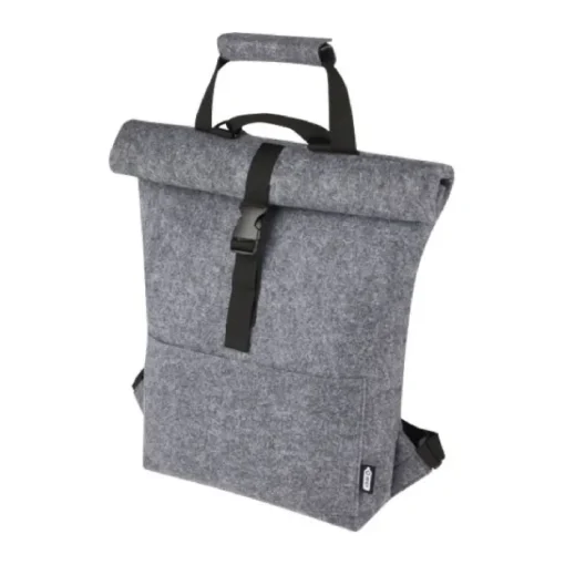 Gift Campaign Zaino multifunzionale roll top in feltro riciclato con logo 13l> Zaini Da Viaggio