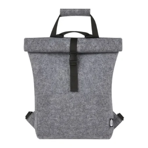 Gift Campaign Zaino multifunzionale roll top in feltro riciclato con logo 13l> Zaini Da Viaggio