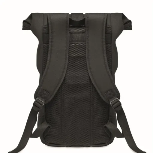 Gift Campaign Zaino promozionale Rolltop chiusura velcro fondo in RPET 340g/m2 Roll> Zaini Da Viaggio