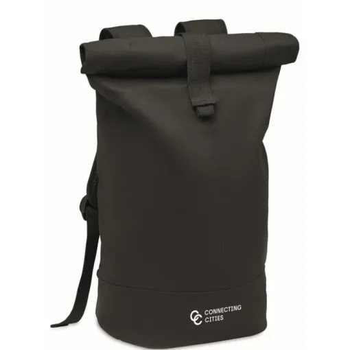 Gift Campaign Zaino promozionale Rolltop chiusura velcro fondo in RPET 340g/m2 Roll> Zaini Da Viaggio
