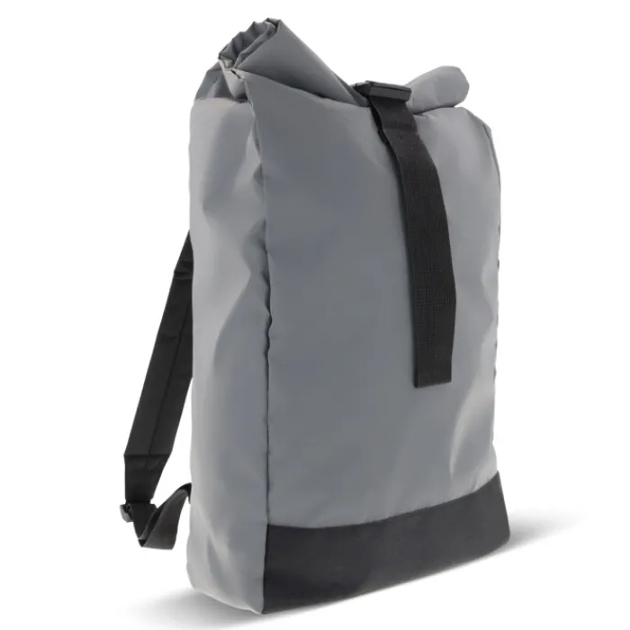 Gift Campaign Zaino roll-top di poliestere riflettente con fibbia nera 17l> Zaini Da Viaggio