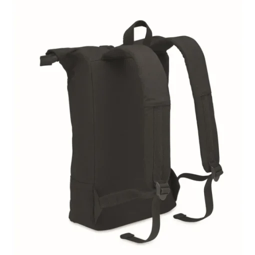 Gift Campaign Zaino roll-top in cotone e poliestere riciclato con tasca per pc 15''> Zaini Porta Pc