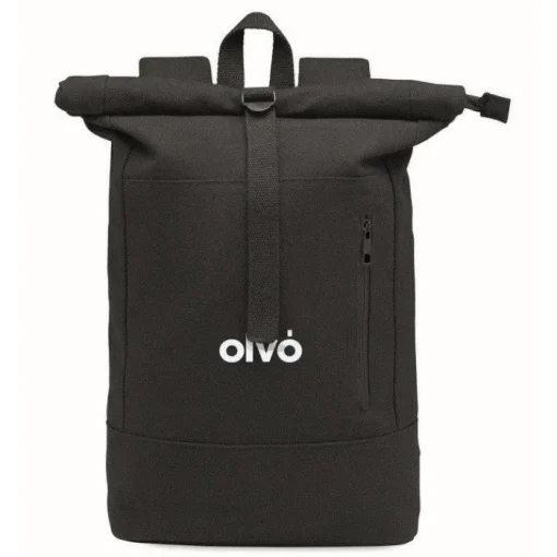 Gift Campaign Zaino roll-top in cotone e poliestere riciclato con tasca per pc 15''> Zaini Porta Pc