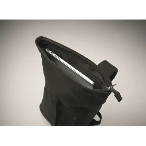 Gift Campaign Zaino roll-top in cotone e poliestere riciclato con tasca per pc 15''> Zaini Porta Pc
