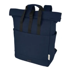 Gift Campaign Zaino rolltop in cotone riciclato certificato 330g/m2 con tasca pc 15”> Zaini Porta Pc