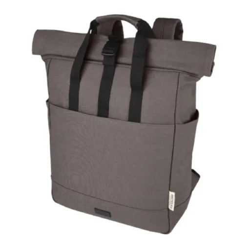 Gift Campaign Zaino rolltop in cotone riciclato certificato 330g/m2 con tasca pc 15”> Zaini Porta Pc