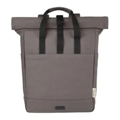 Gift Campaign Zaino rolltop in cotone riciclato certificato 330g/m2 con tasca pc 15”></noscript> Zaini Porta Pc