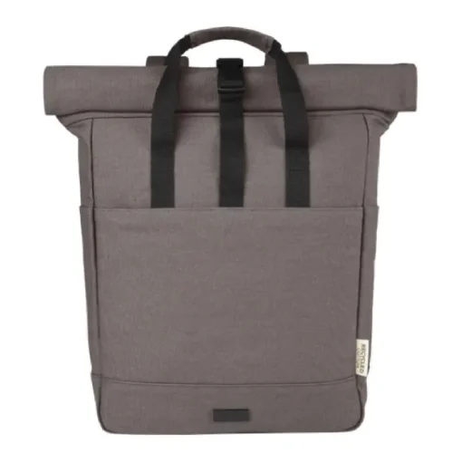 Gift Campaign Zaino rolltop in cotone riciclato certificato 330g/m2 con tasca pc 15”> Zaini Porta Pc