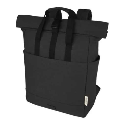 Gift Campaign Zaino rolltop in cotone riciclato certificato 330g/m2 con tasca pc 15”> Zaini Porta Pc