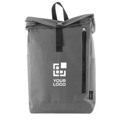Gift Campaign Zaino roll-top in poliestere con tasca verticale sul davanti><noscript><img width=