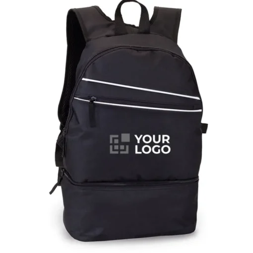 Gift Campaign Zaino sportivo con logo ergonomico multitasche e portascarpe Gymfit> Zaini Da Viaggio