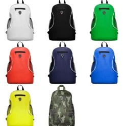 Gift Campaign Zaino sportivo con logo multitasche con foro cuffie più colori Travel></noscript> Zaini Da Viaggio